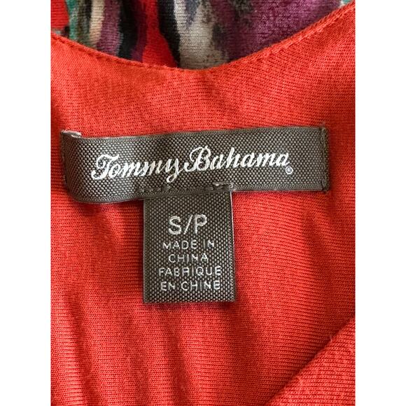 Tommy Bahama Sz S Madalena Rose Floral Maxi Dress Sleeveless Tropical Hibiscus - Picture 3 of 13